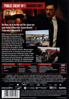 Pucblic Enemy No. 1 - Mordinstinkt - (Vermietrecht) - Einzel-DVD - Neu & OVP